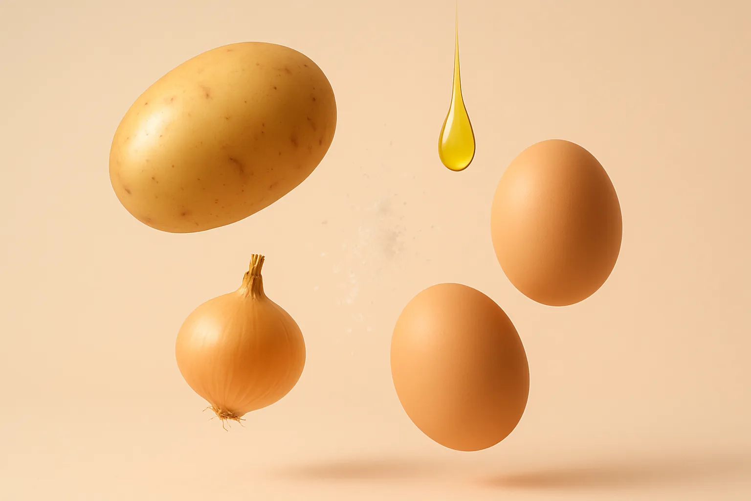 Still life with the fresh ingredients needed for the recipe