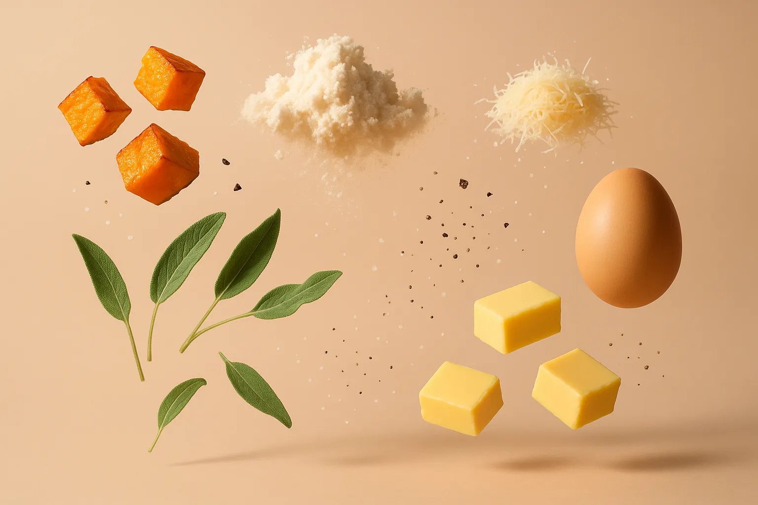 Still life with the fresh ingredients needed for the recipe