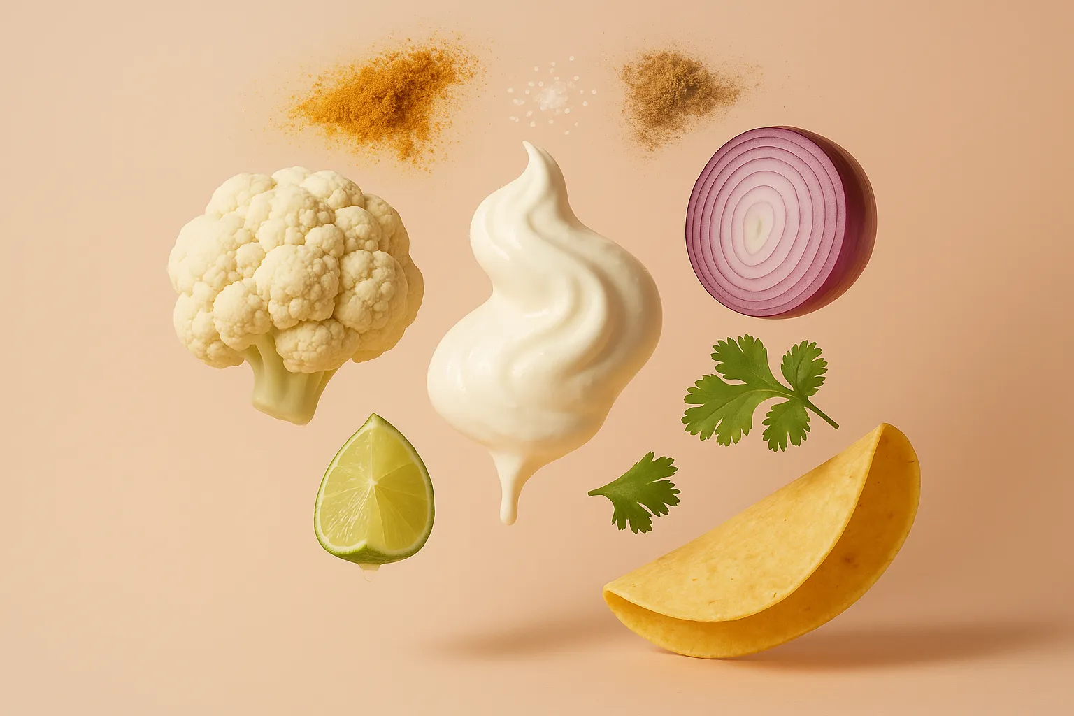 Still life with the fresh ingredients needed for the recipe