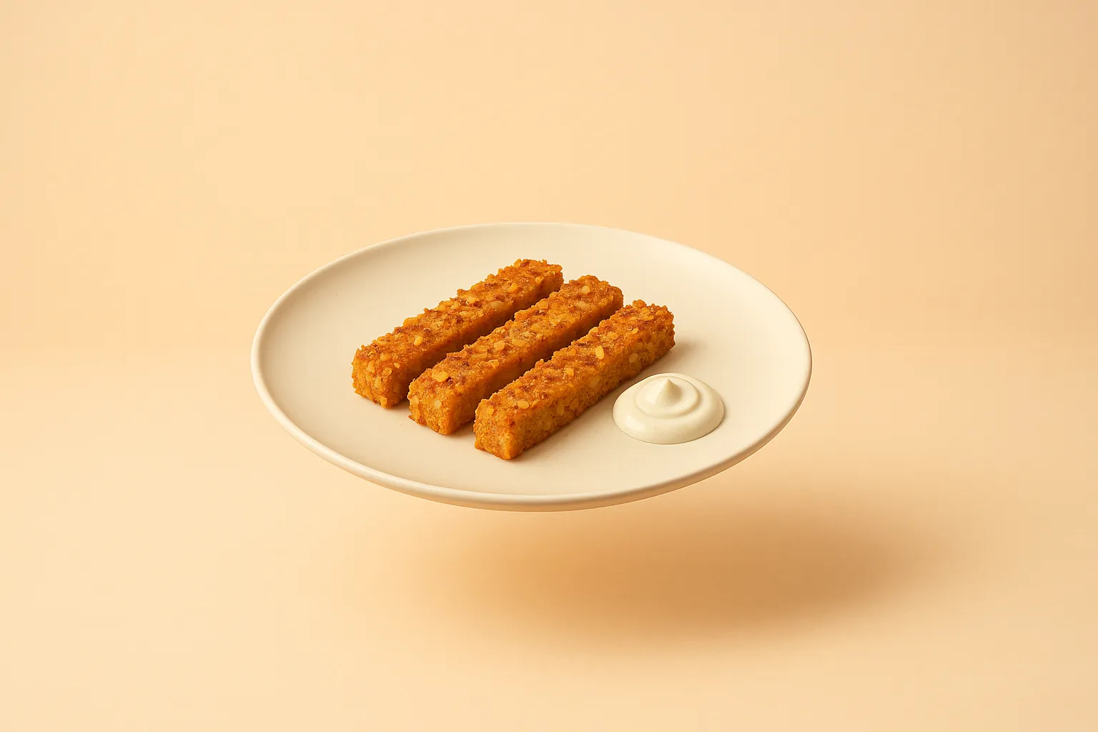 Portada de la receta Tiras crujientes de tofu con costra de almendra y especias