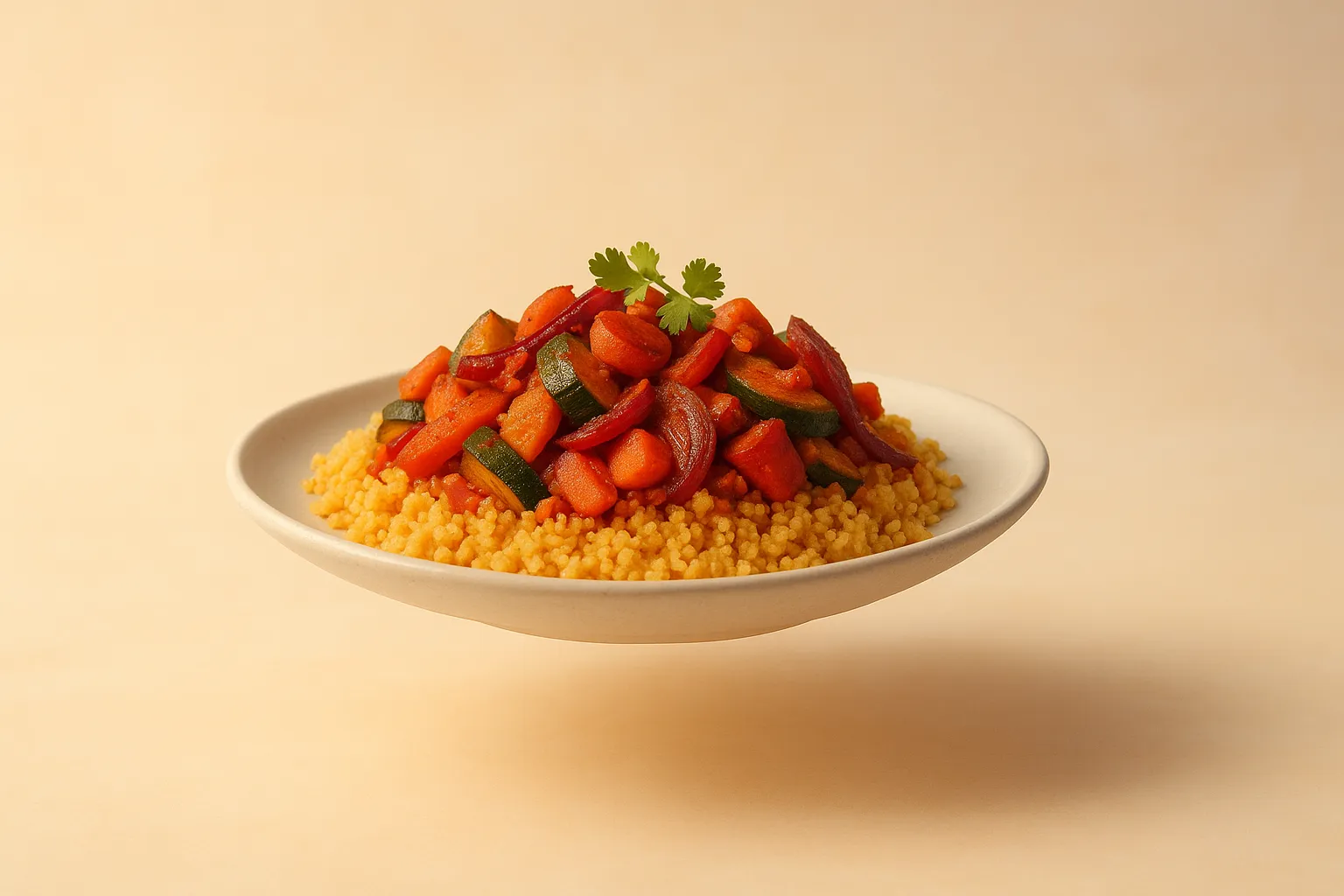 Portada de la receta Cuscús etíope con verduras especiadas y berbere