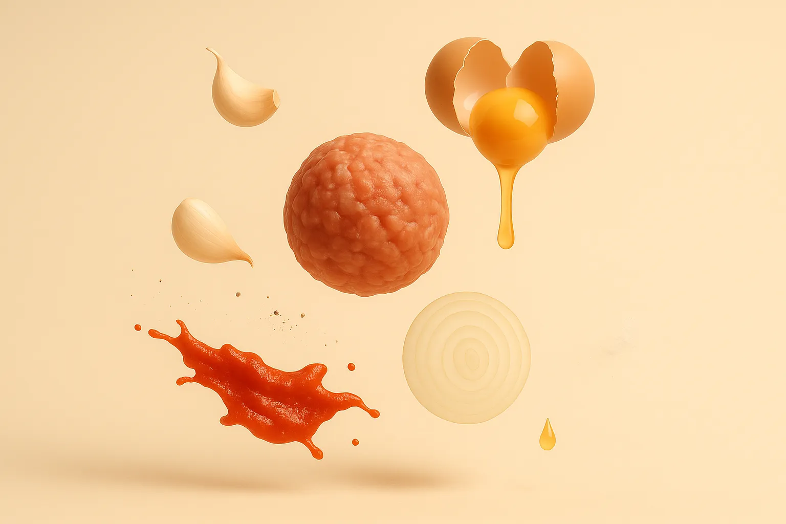 Still life with the fresh ingredients needed for the recipe