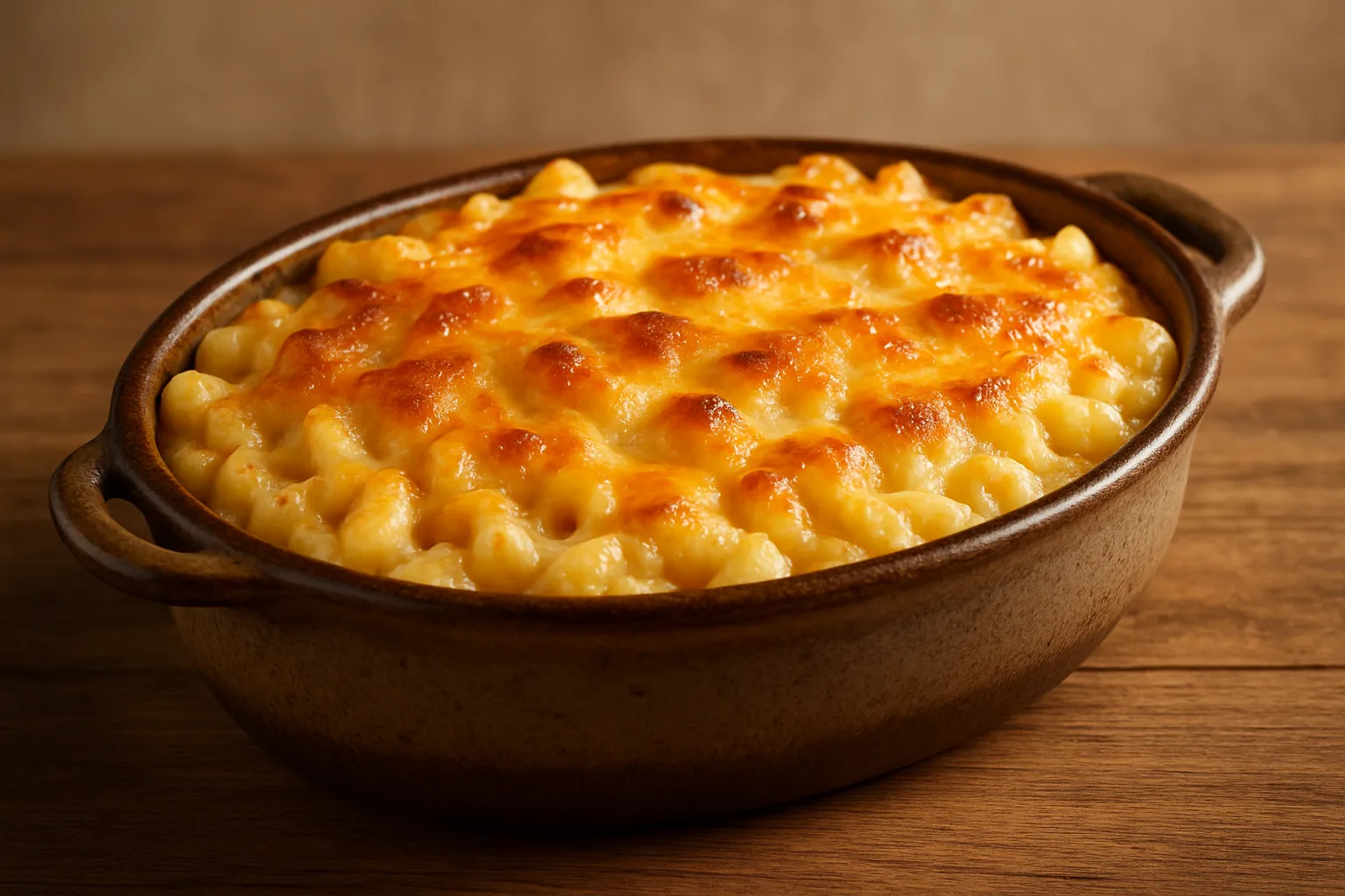 Finished and plated dish: Southern Style Mac and Cheese