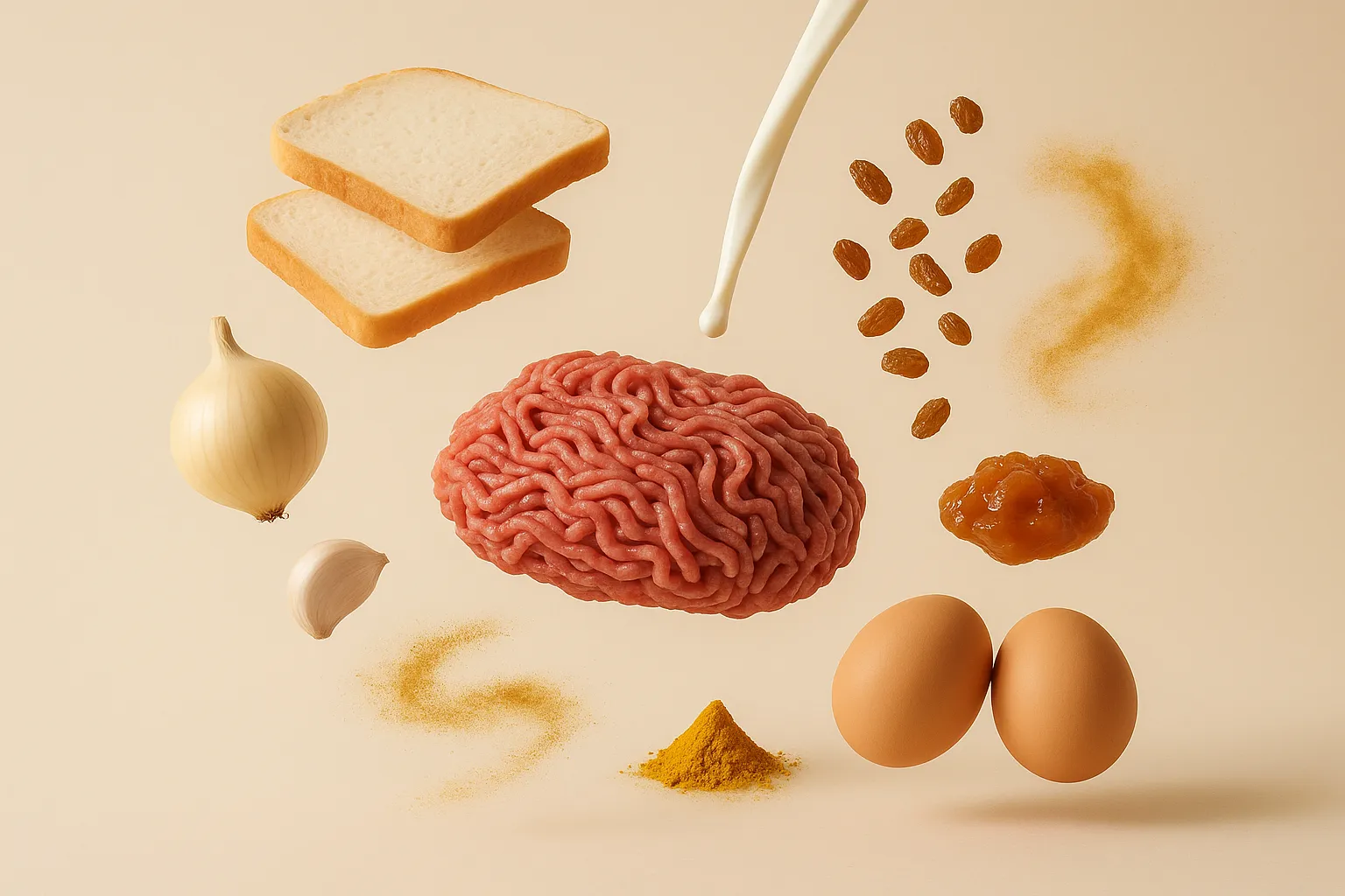 Still life with the fresh ingredients needed for the recipe