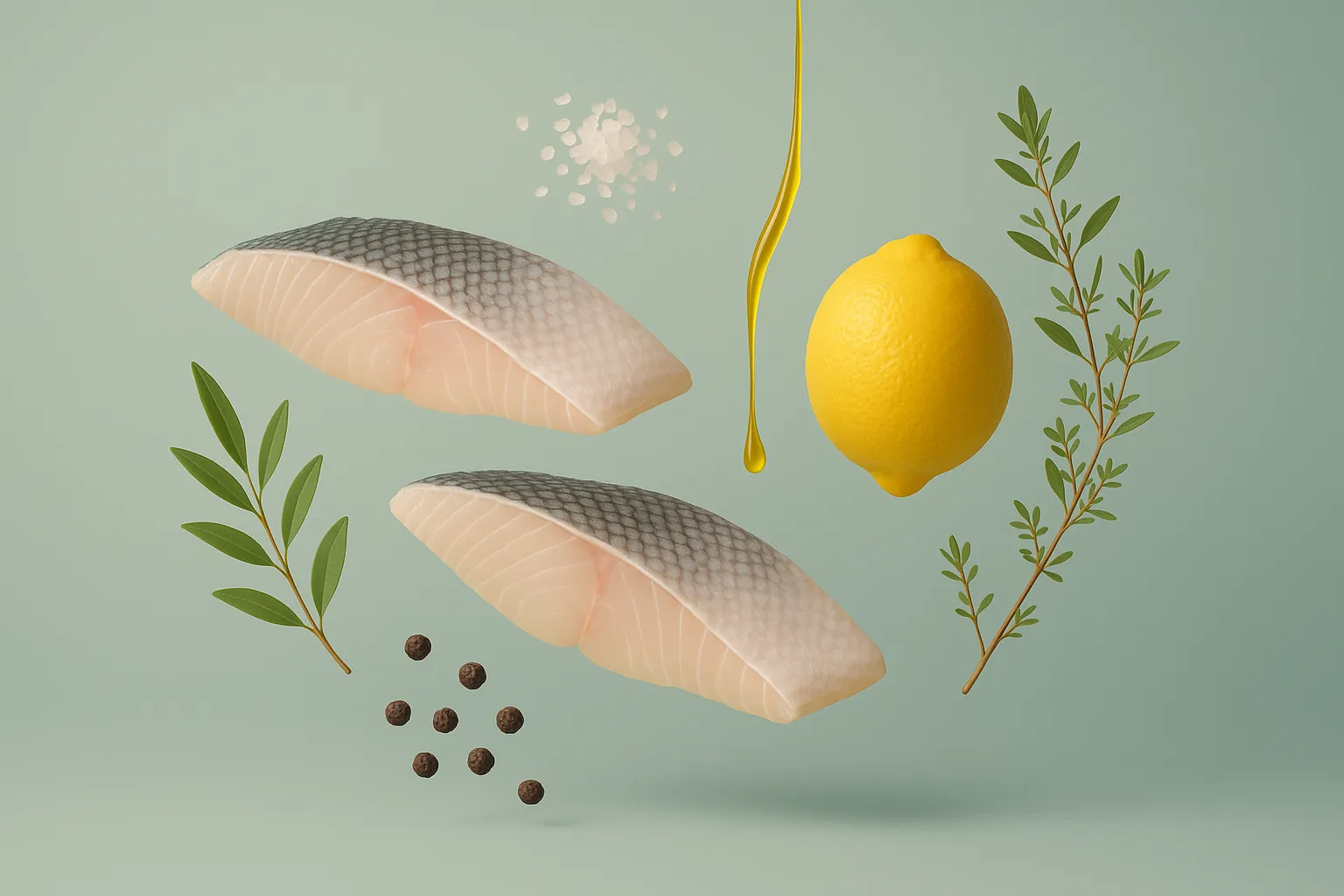 Still life with the fresh ingredients needed for the recipe