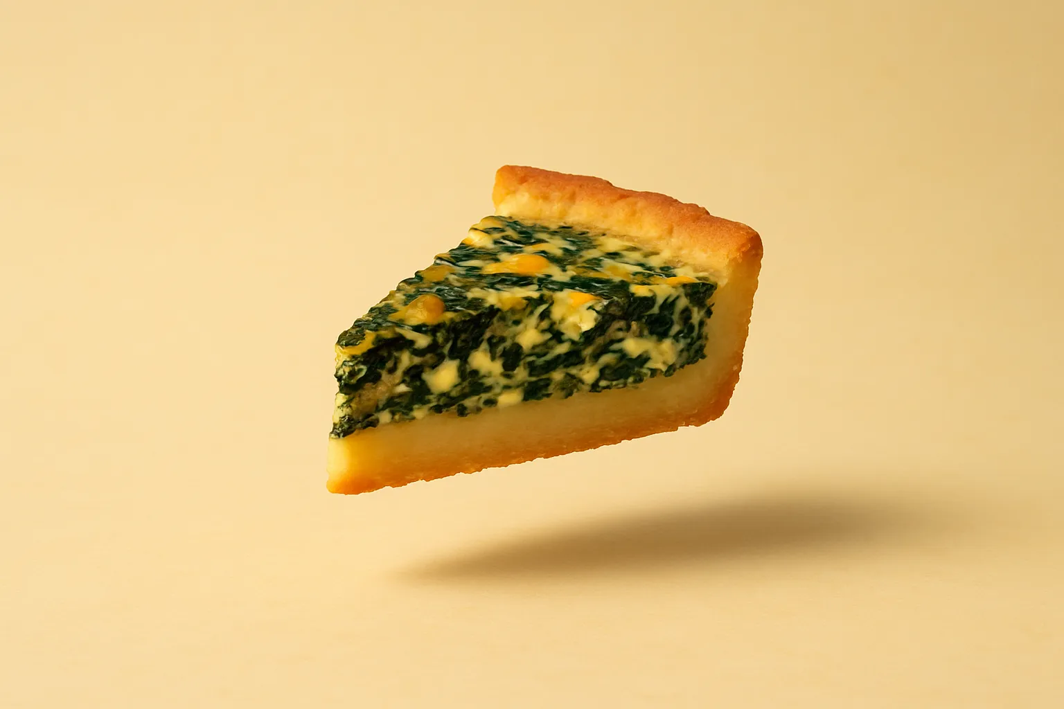 Portada de la receta Quiche de espinacas y feta en masa de yuca