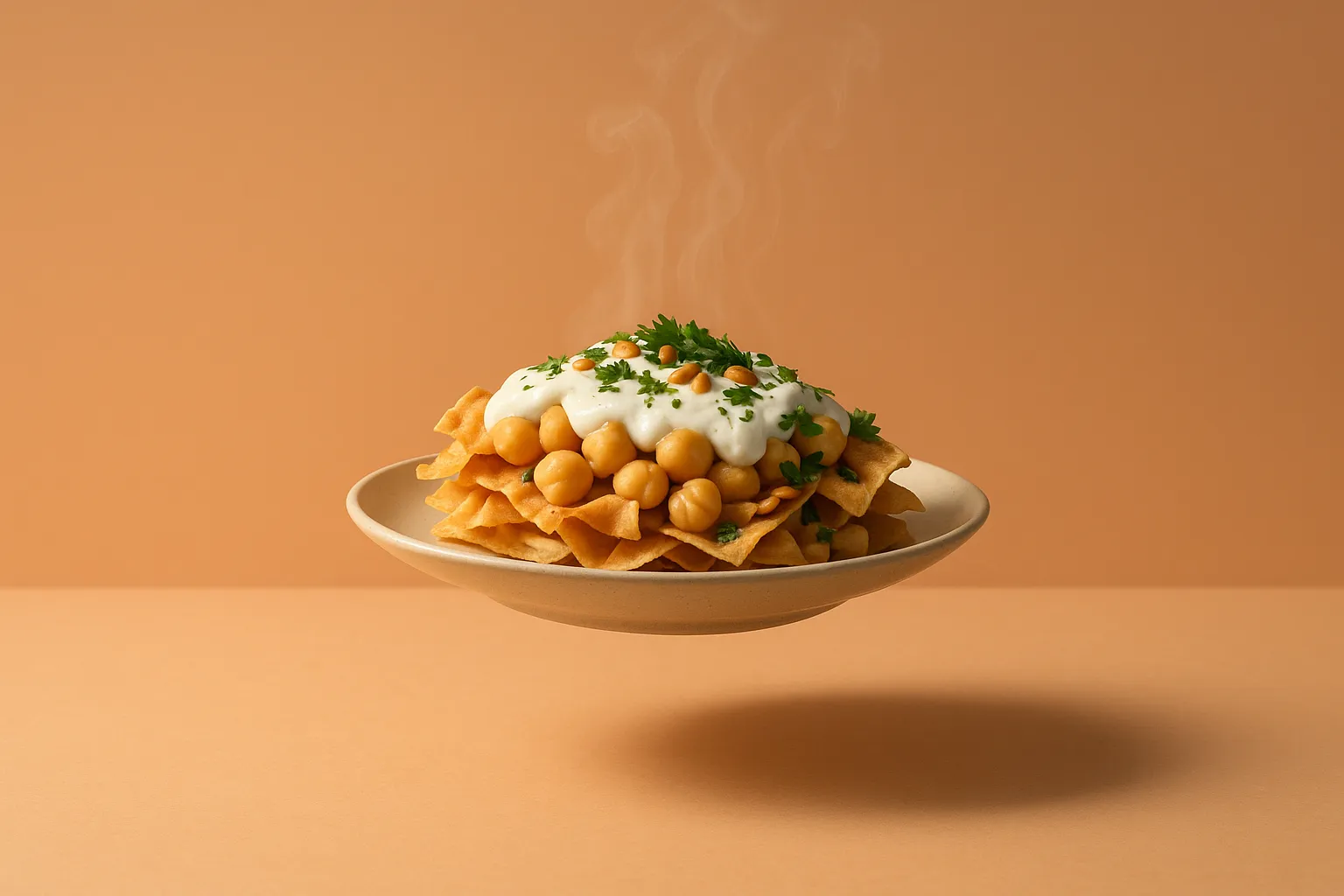 Portada de la receta Fatteh libanés de garbanzos al horno