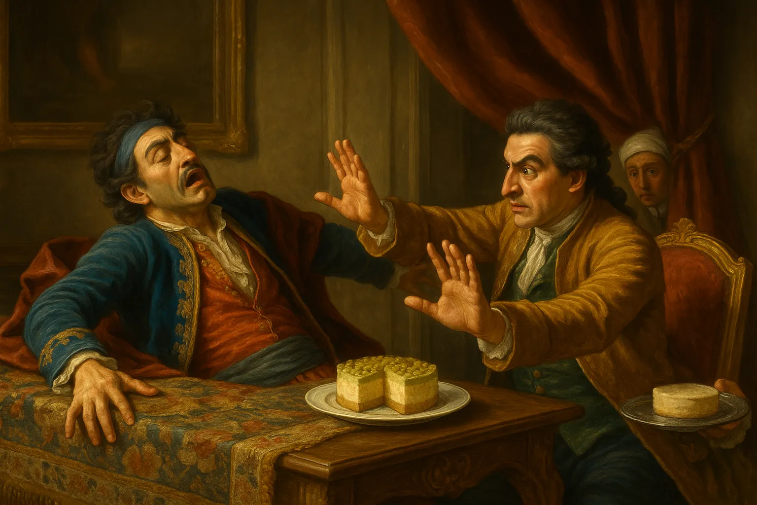 Composición final humorística de Sugar-Free Greek Cheesecake with Pistachio Base con Peeled pistachios, Coconut oil, Salt, Greek-style cream cheese, Plain Greek yogurt