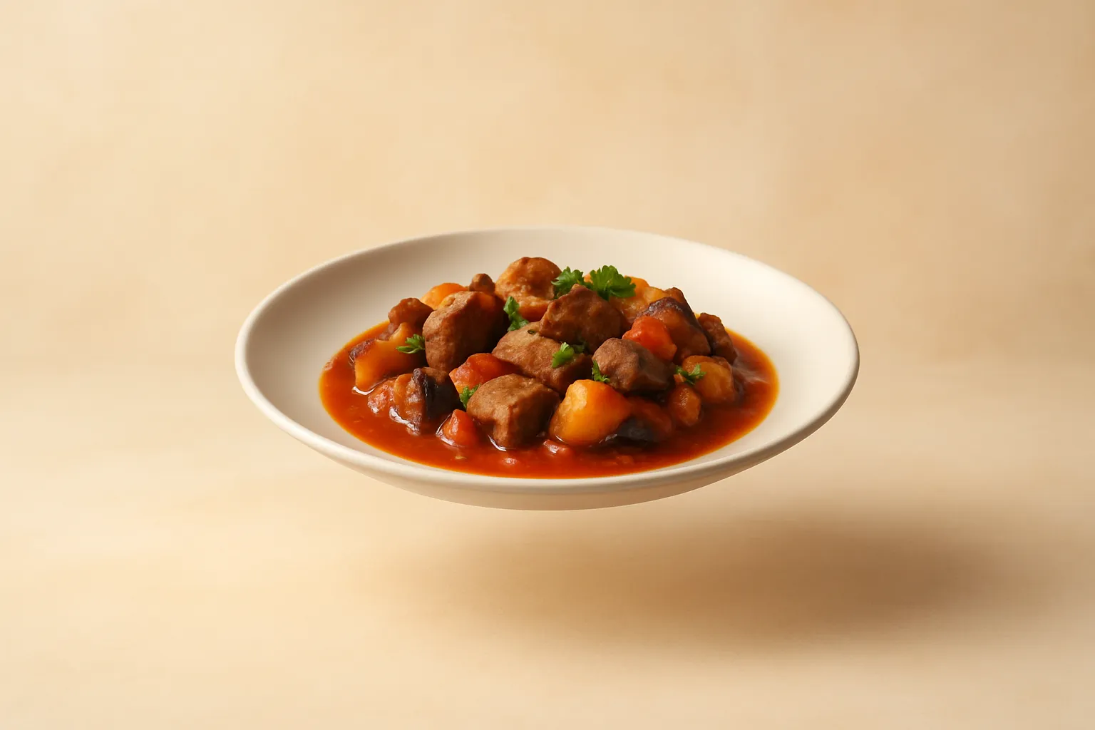 Portada de la receta Estofado de cordero turco con berenjena ahumada