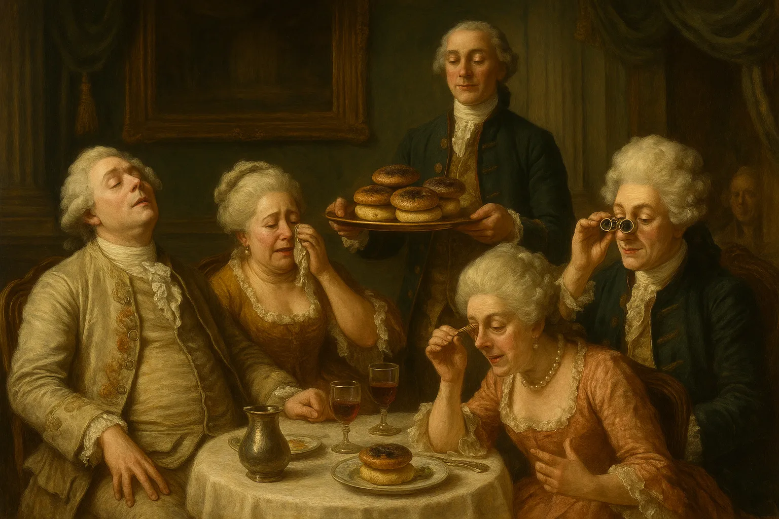 Composición final humorística de Quinoa Arepas with Grilled Portobello Mushrooms con Cooked quinoa, Precooked corn flour, Water, Salt, Portobello mushrooms