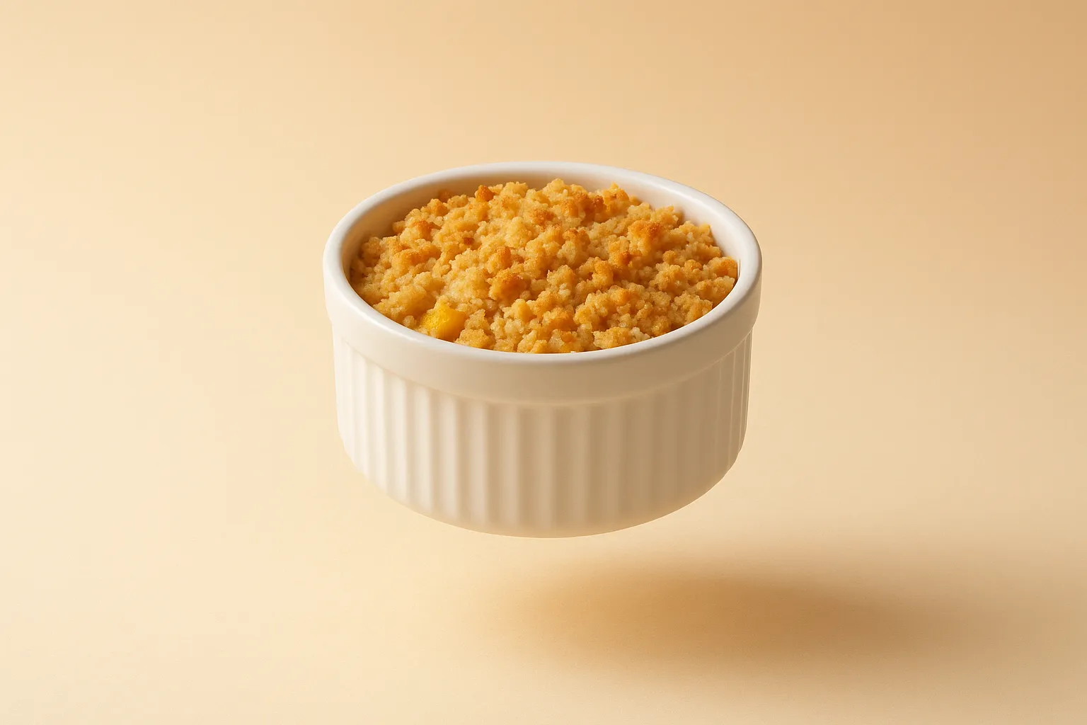 Portada de la receta Crumble de mango y lima en air-fryer