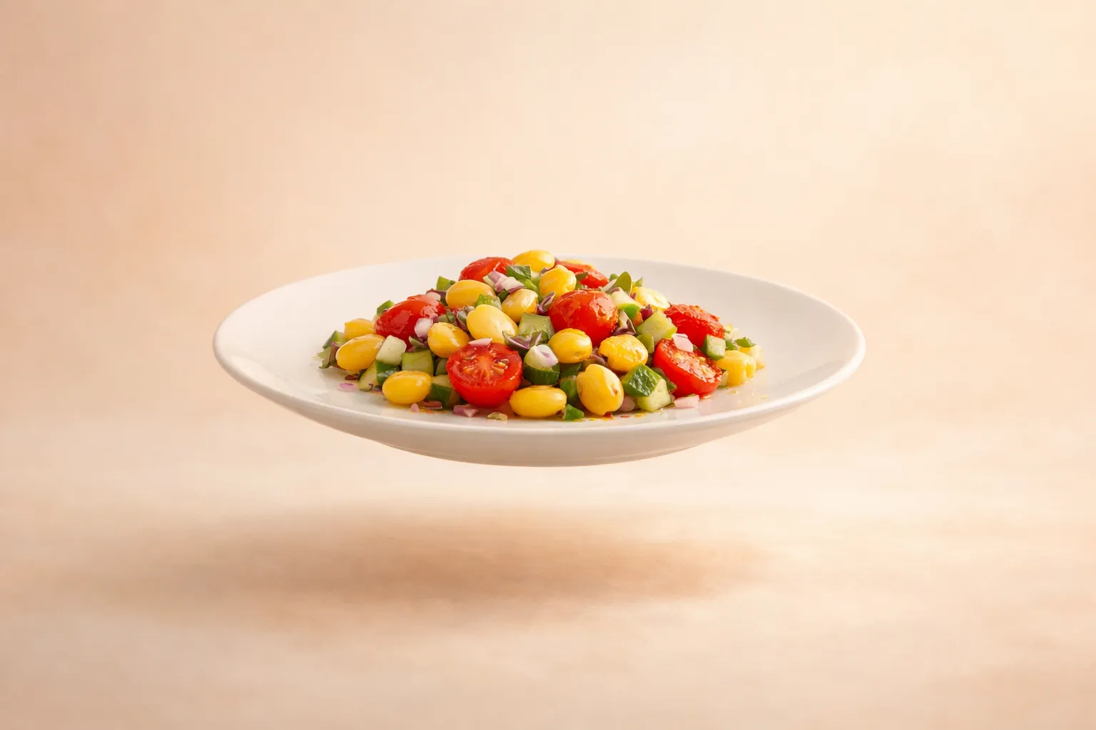 Portada de la receta Ensalada de alubia lupin austral + tomate bush