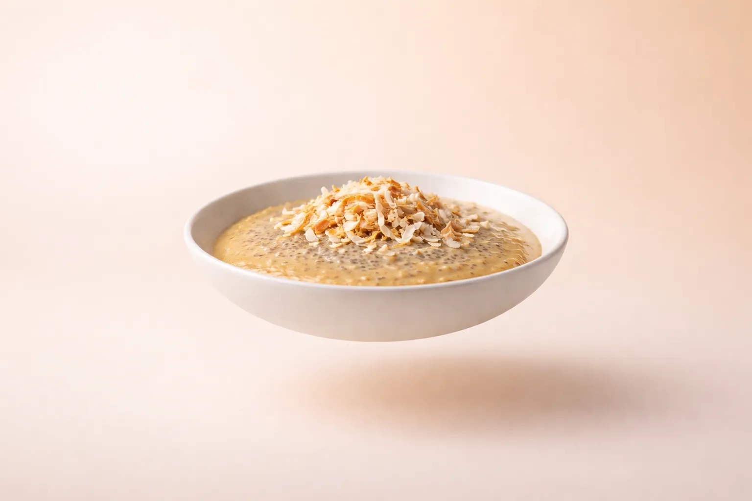 Portada de la receta Pudding de chía y lúcuma con coco