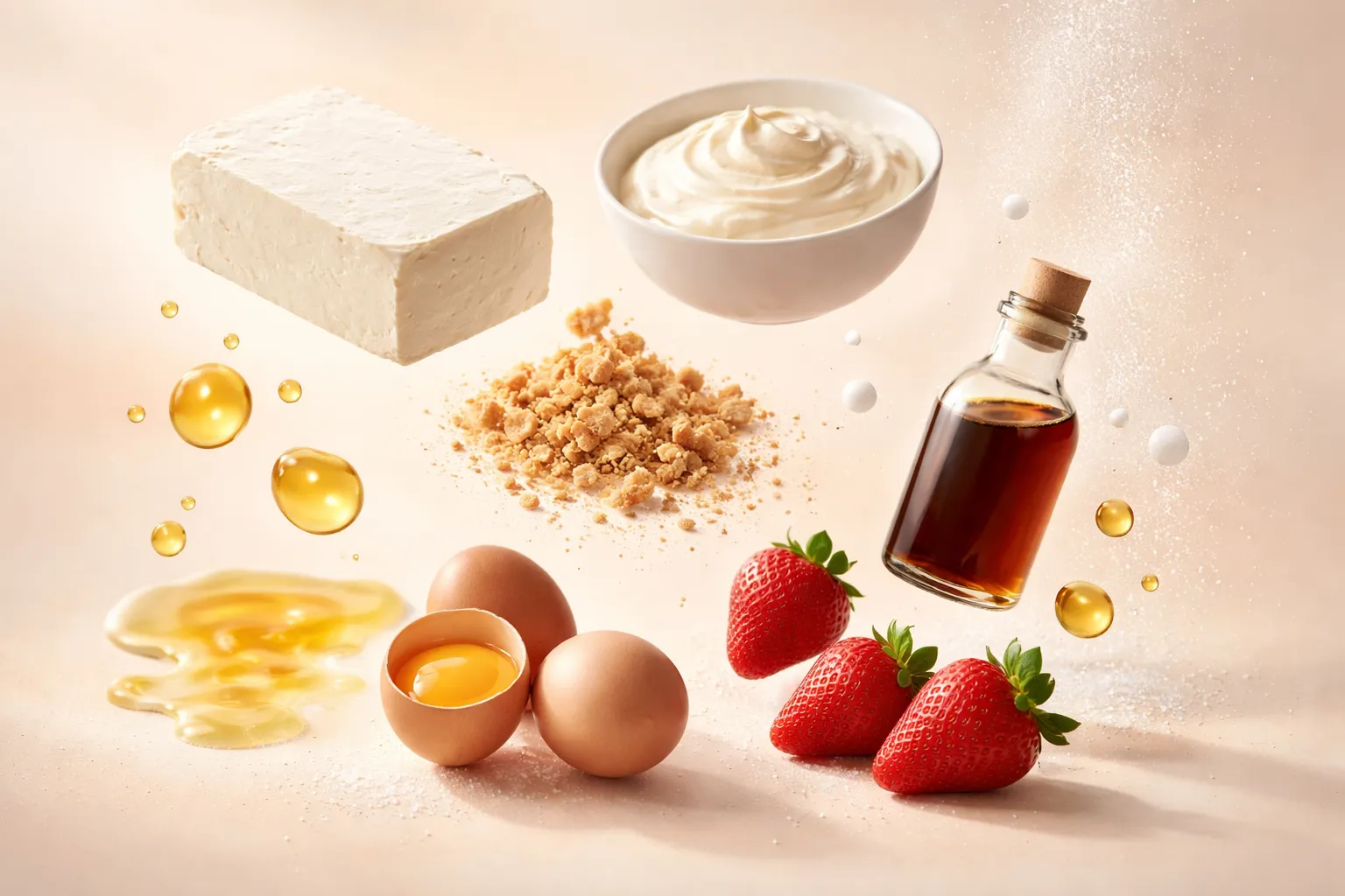 Bodegón con los ingredientes frescos necesarios para la receta