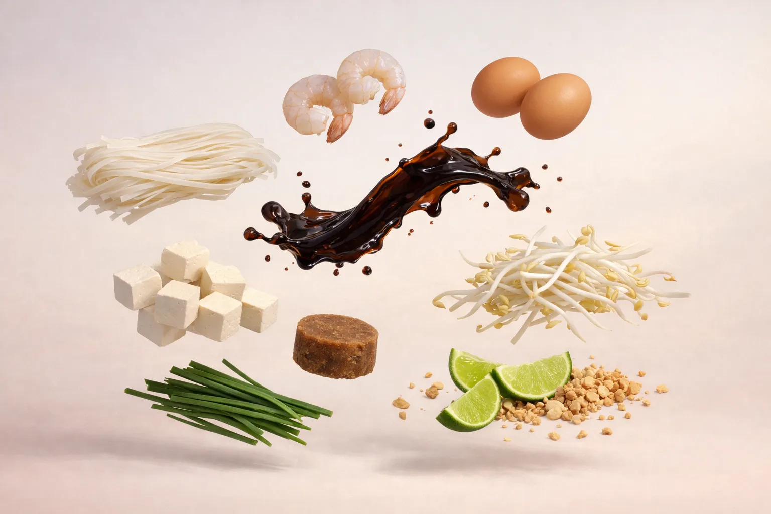 Bodegón con los ingredientes frescos necesarios para la receta