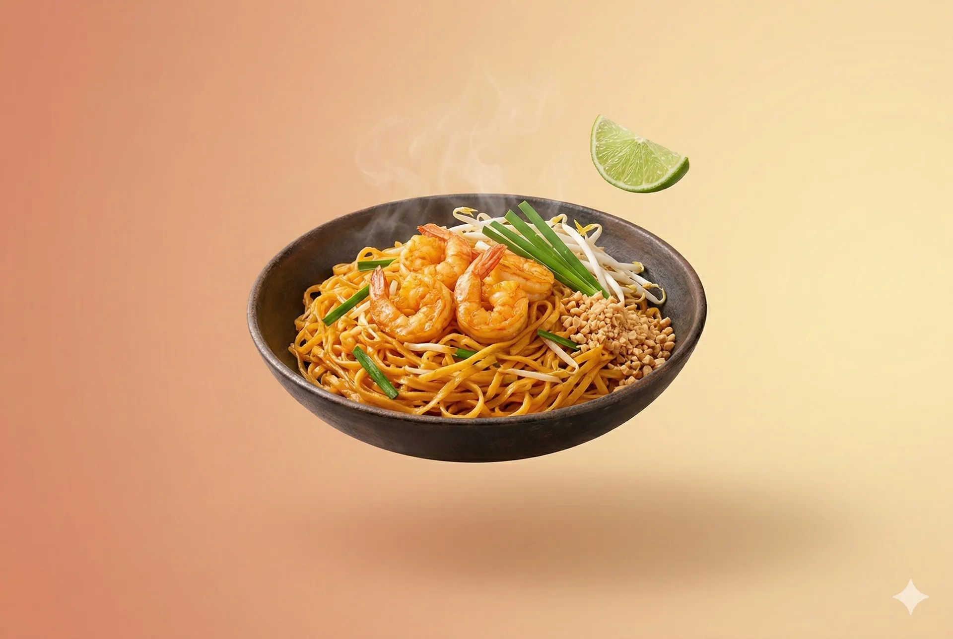 Portada de la receta Pad Thai clásico de Bangkok con langostinos