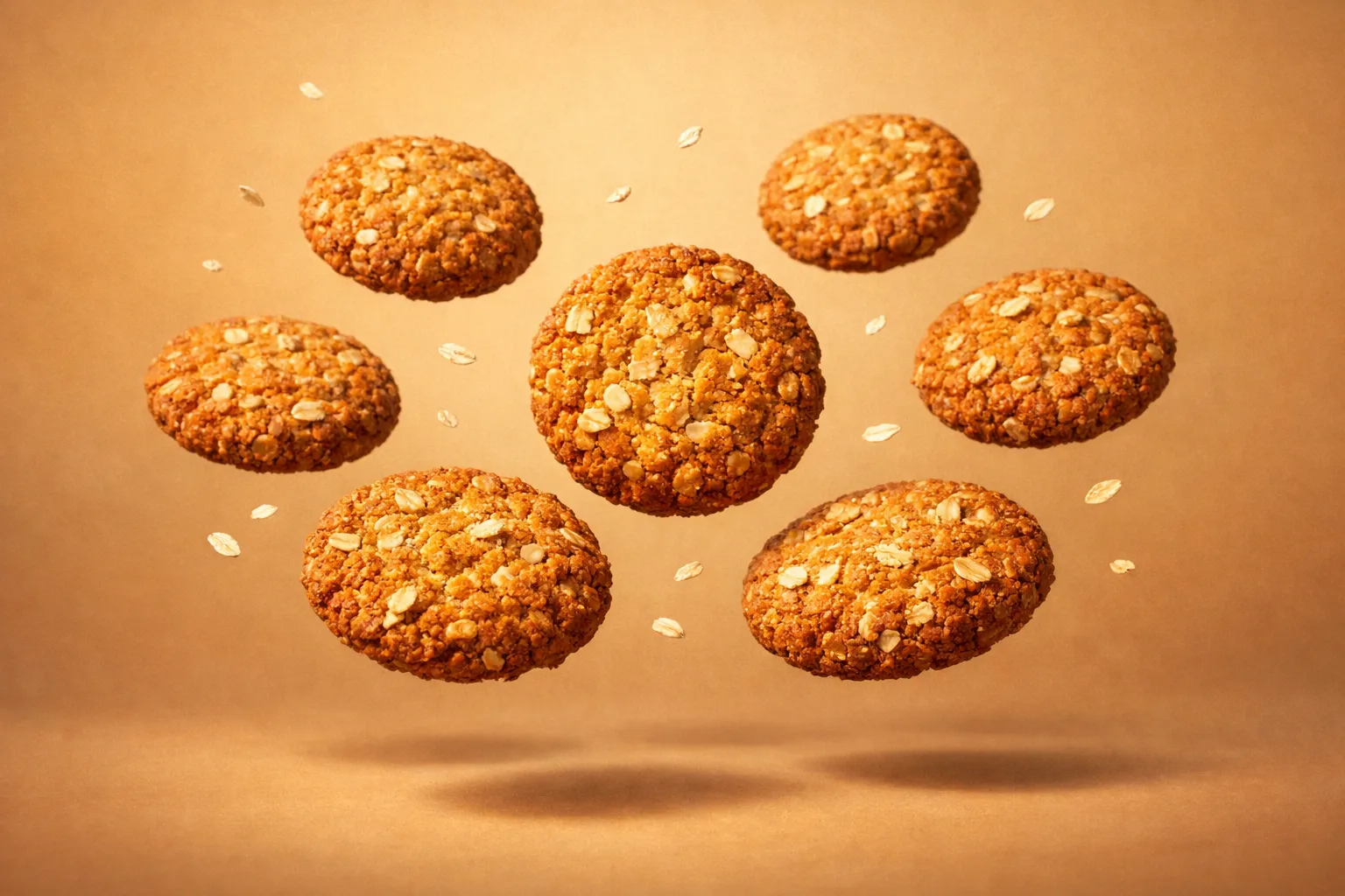 Portada de la receta Anzac Biscuits (Galletas australianas de avena y coco)