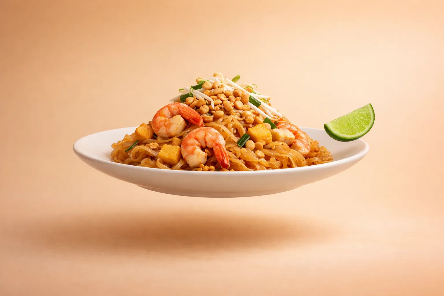 Portada de la receta Pad Thai auténtico con gambas y tamarindo