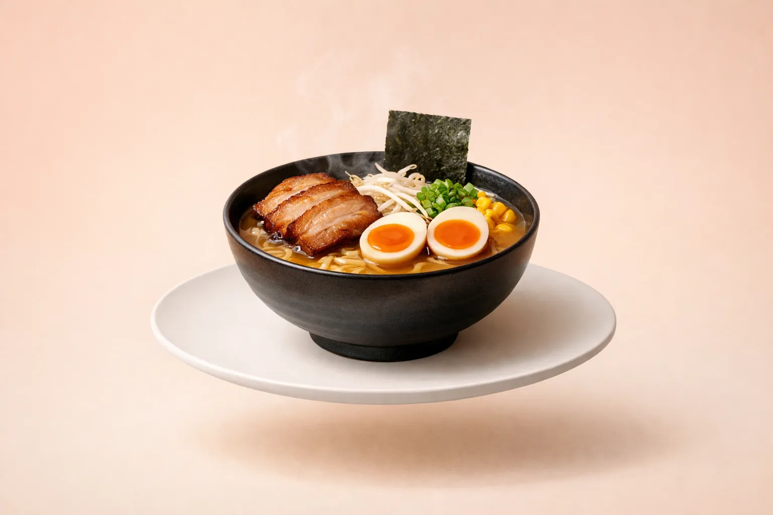 Portada de la receta Ramen Miso con Chashu de cerdo y huevo marinado