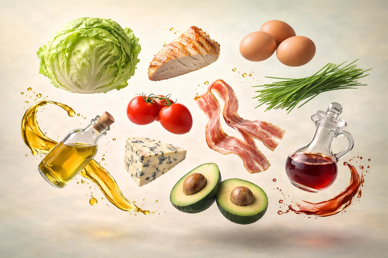 Bodegón con los ingredientes frescos necesarios para la receta