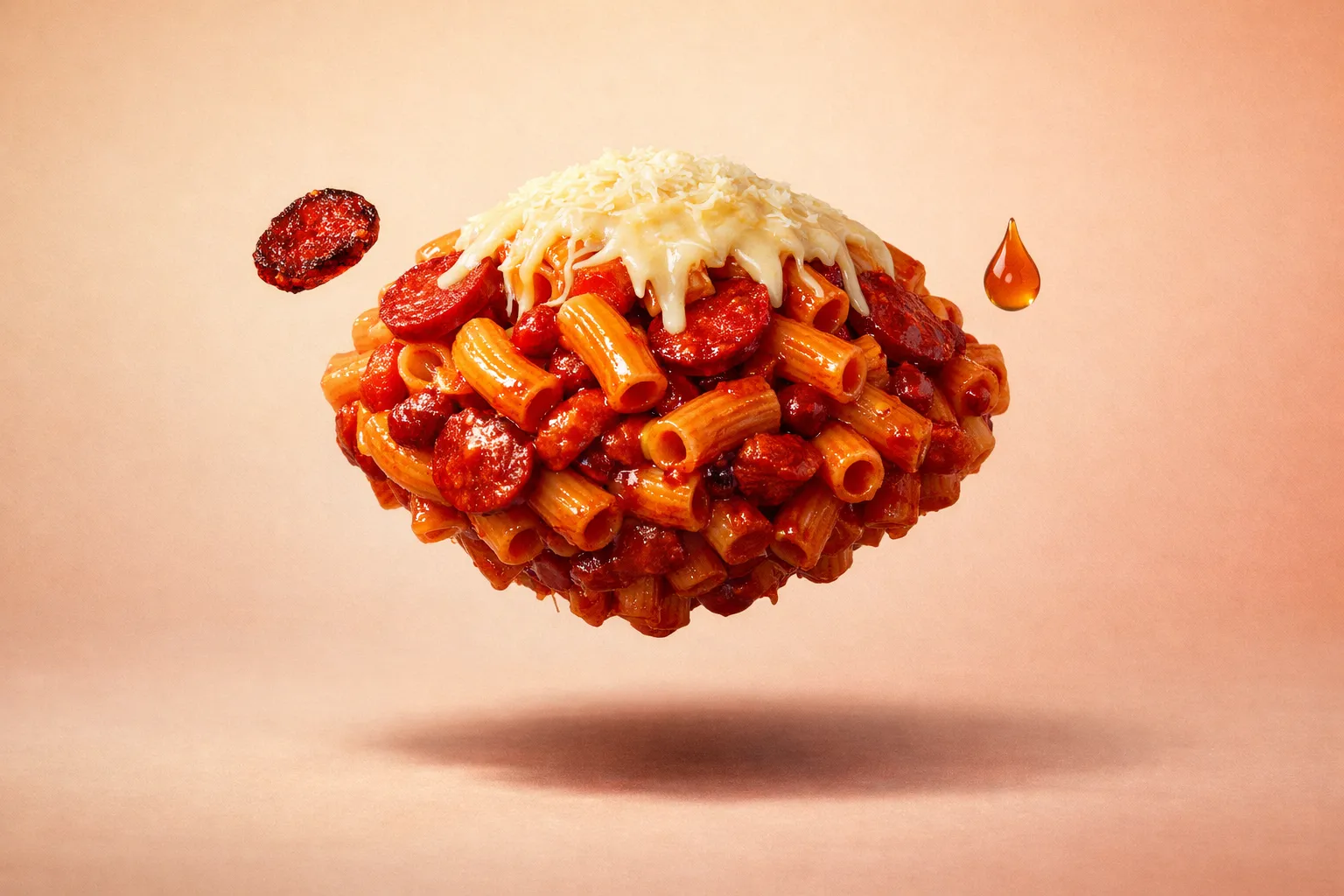 Portada de la receta Macarrones con chorizo y tomate (estilo abuela)