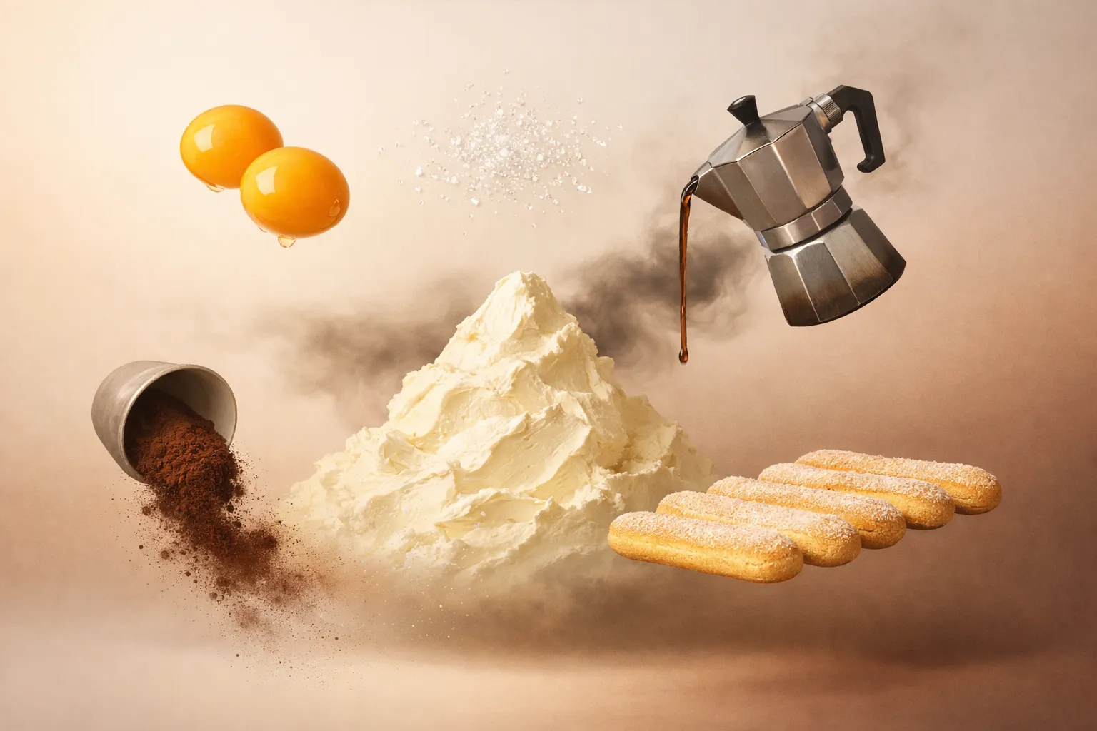 Bodegón con los ingredientes frescos necesarios para la receta