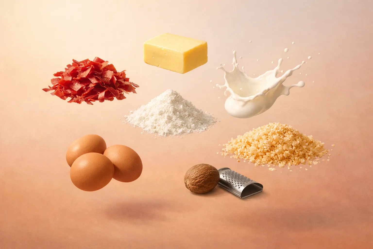 Bodegón con los ingredientes frescos necesarios para la receta