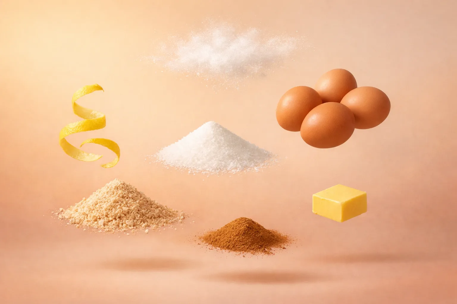 Bodegón con los ingredientes frescos necesarios para la receta