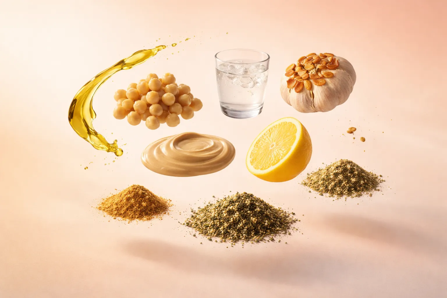 Bodegón con los ingredientes frescos necesarios para la receta