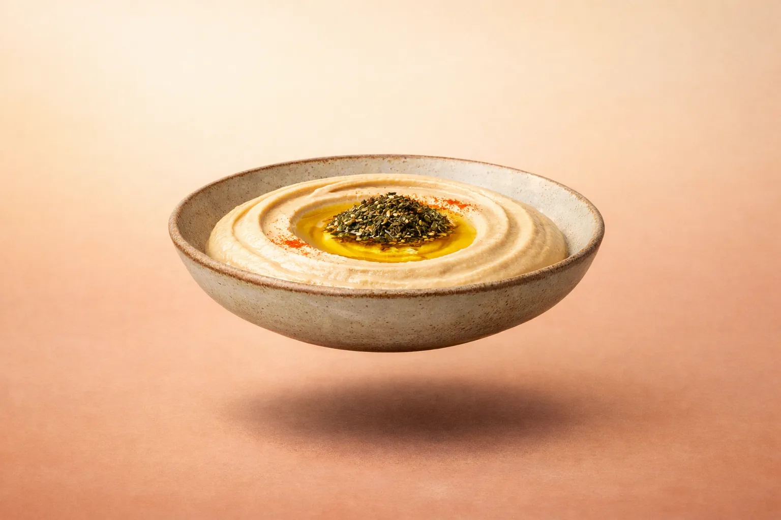 Portada de la receta Hummus Cremoso con Ajo Asado y Zaatar