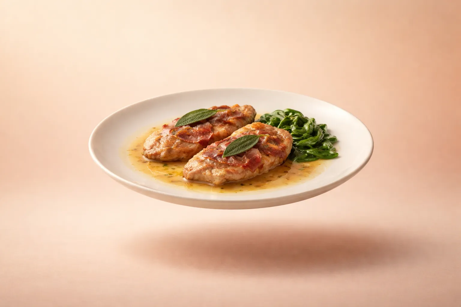 Portada de la receta Saltimbocca alla Romana con Salvia y Jamón
